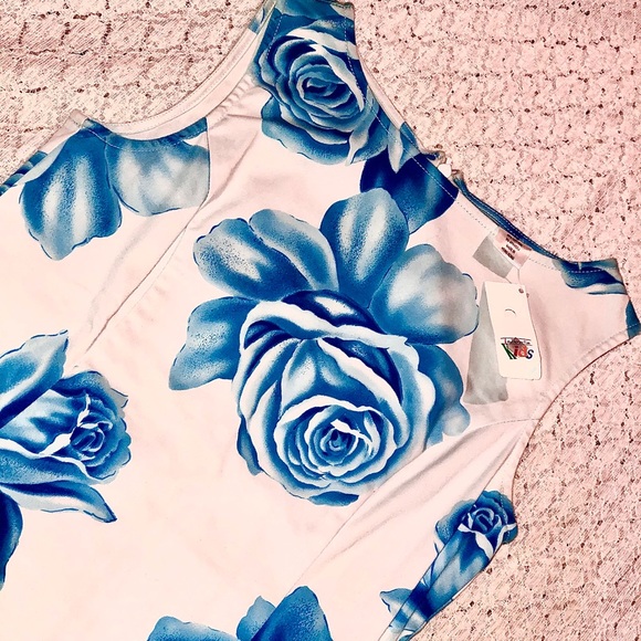 NWT Talbots Kids Girls Size 10 White Blue Dress - Picture 2 of 8